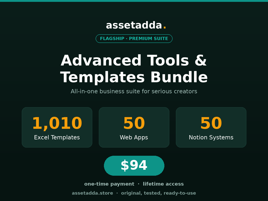 Advanced Tools and Templates Bundle